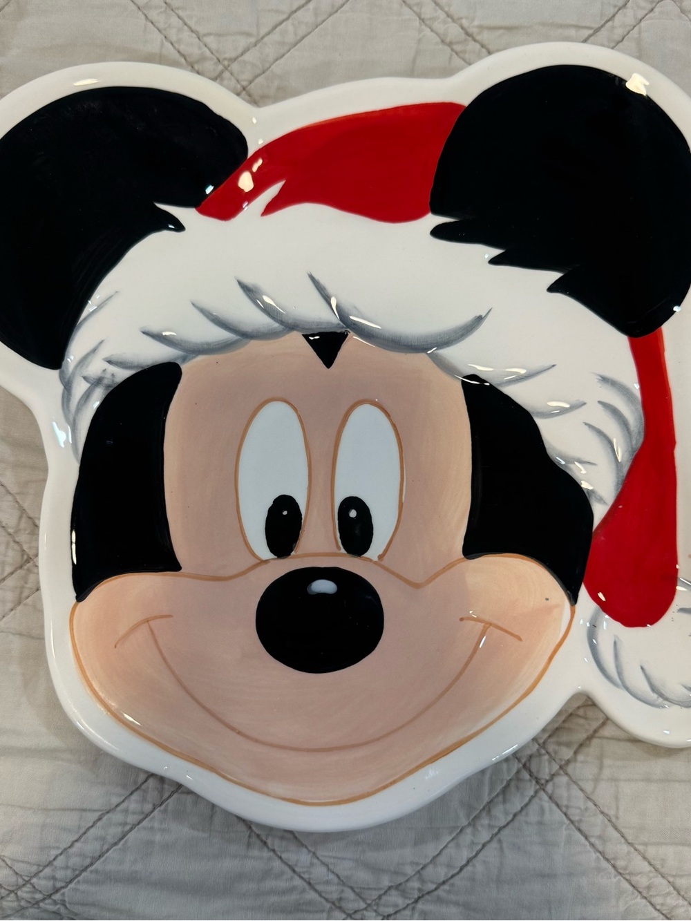 Disney White Ceramic Serving Dish with Black Marking